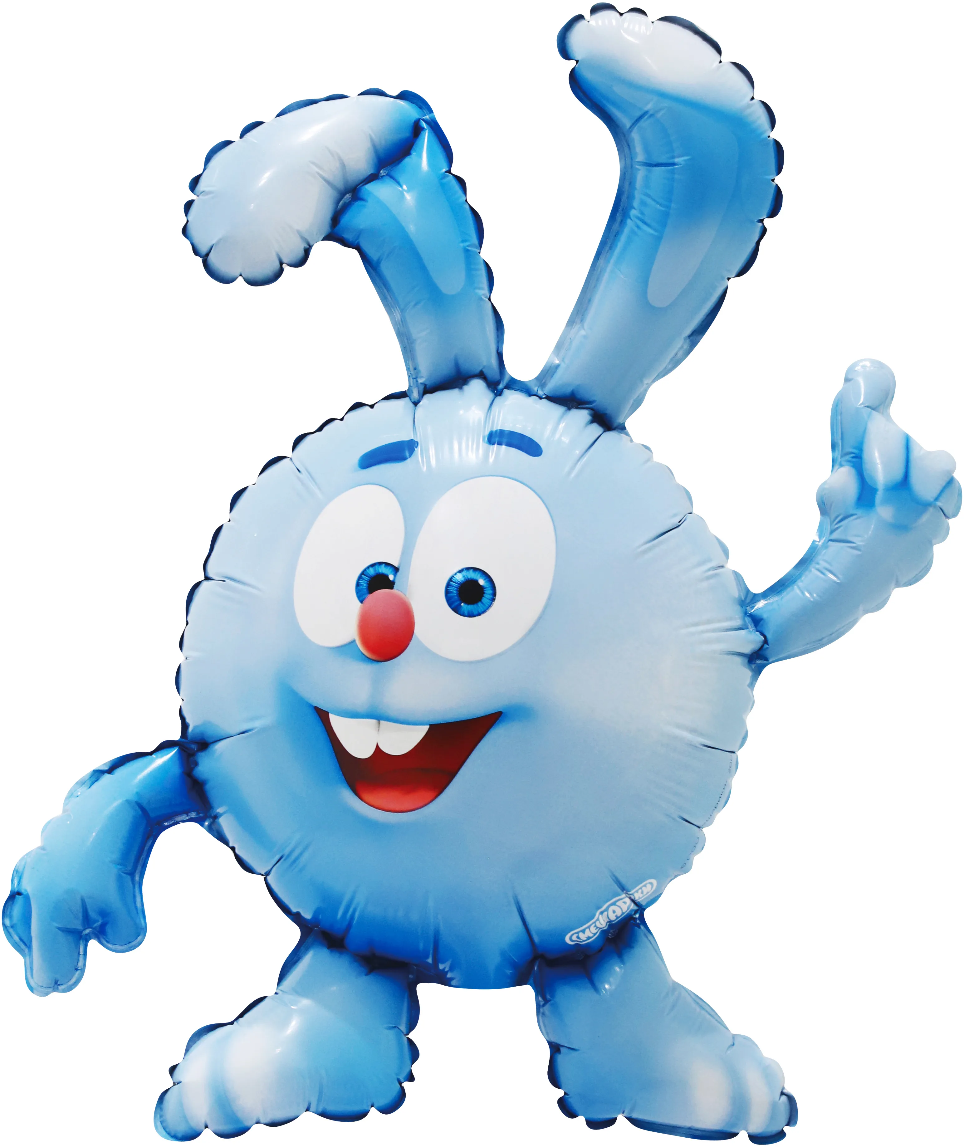 Шар с клапаном (17''/43 см) Мини-фигура, Смешарики, Крош, 5 шт. в уп.(Китай)