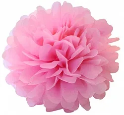 Бумажный помпон Розовый, 36 см