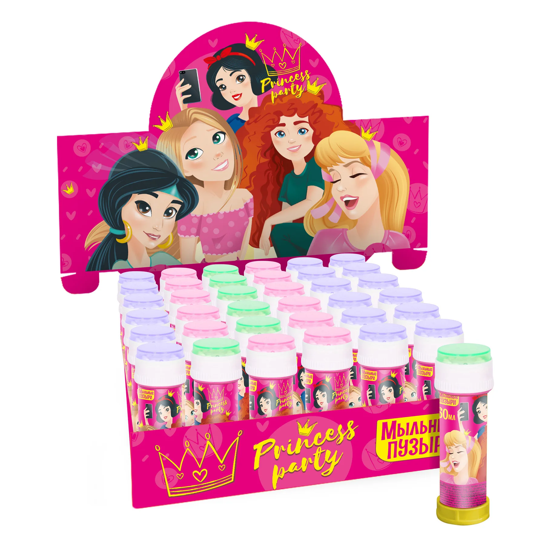 Мыльные пузыри Принцессы, 60 мл, 1 шт.