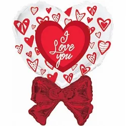 И 14 Мини-фигура Сердце с бантом/ 1 шт /(Испания)