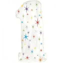 B 42 Цифра "1" белый в упаковке / Three / 1 шт / (США)