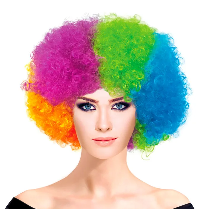 Парик "Супер Кудрявый" Цветной