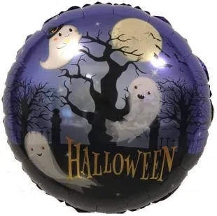 F 18"/46см Круг, Ночь привидений/1 шт./(Китай)