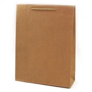 Пакет подарочный, Крафт, 24*19*8 см, 1 шт.