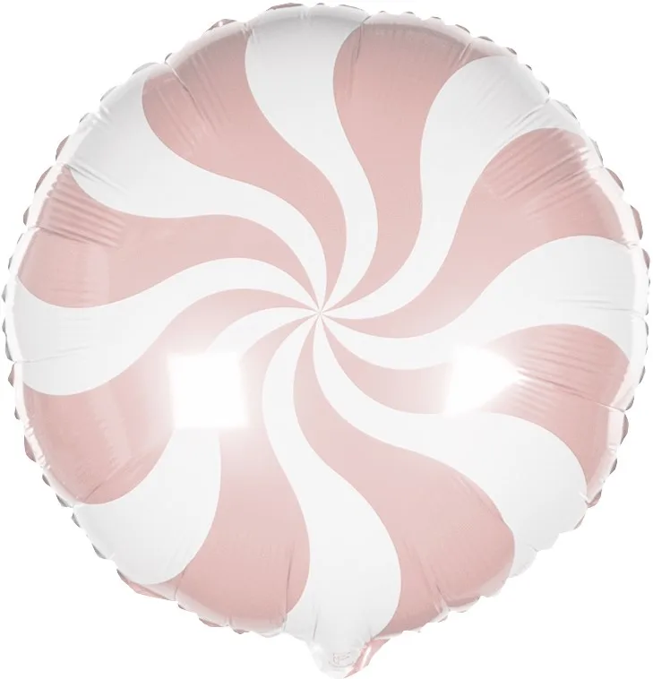 И 18"/46см Круг Леденец,Персиковый, 1 шт.(Испания)