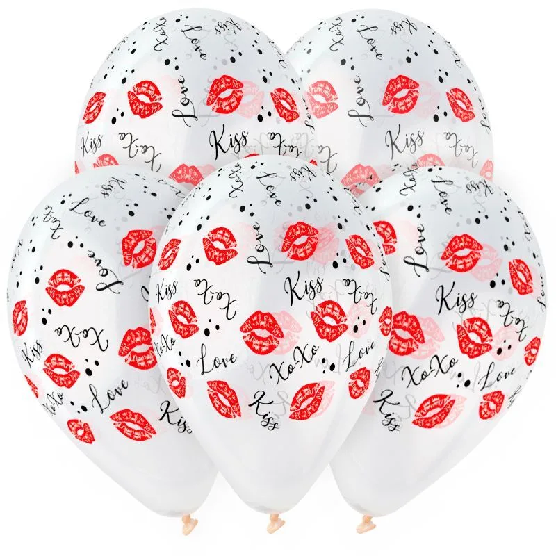 G 14" Поцелуи, 5 ст, 2 цв, Прозрачный Кристалл/25 шт./(Италия)