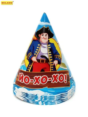 Колпак 16см. (6 шт.) Пираты