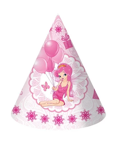 Колпак 16см. (6 шт.) Фея с шариками!