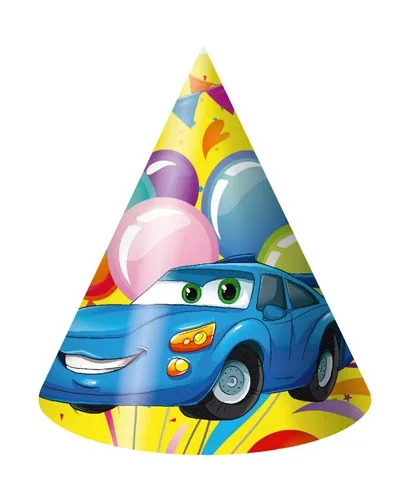 Колпак 16см. (10 шт.) Машина и шарики