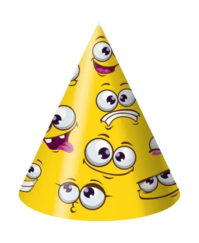 Колпак 16см. (10 шт.) Смайлы