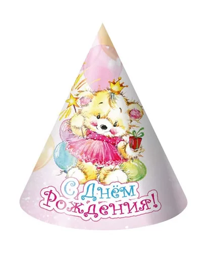 Колпак 16см. (10 шт.) Медвежонок-фея