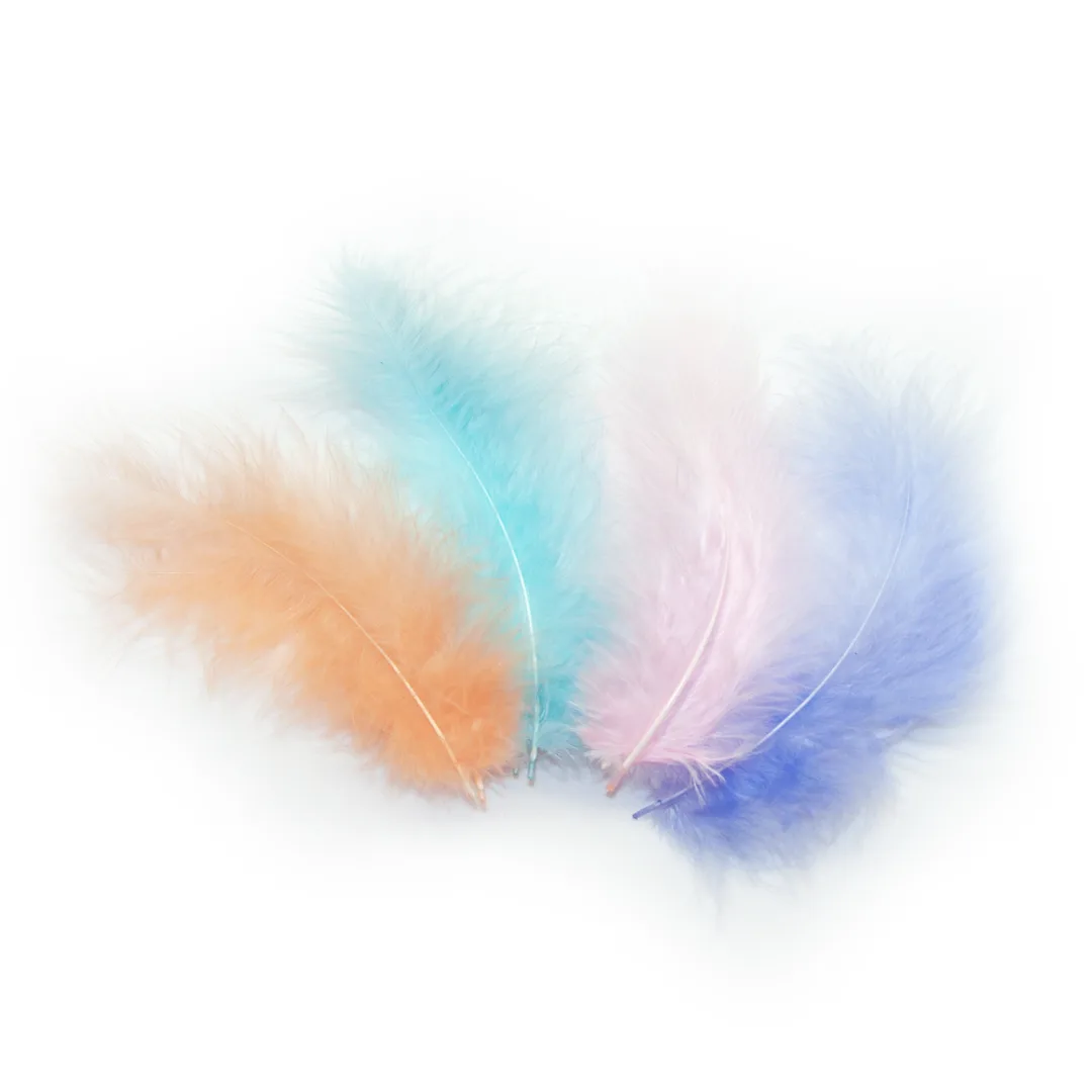 Перья, Премиум, Макарунс, Ассорти, 12-15 см, 30 шт.