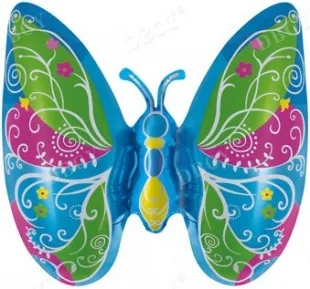 F 16"/41 см Экзотическая бабочка, Голубой, 1 шт.  (Китай)