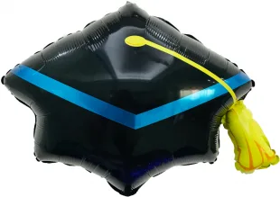 F 28''/71 см  Шляпа Выпускника, Черный, 1 шт. (Китай)