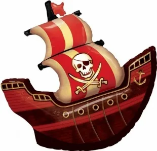 F 40"/102 см Пиратский корабль, 1 шт. (Китай)