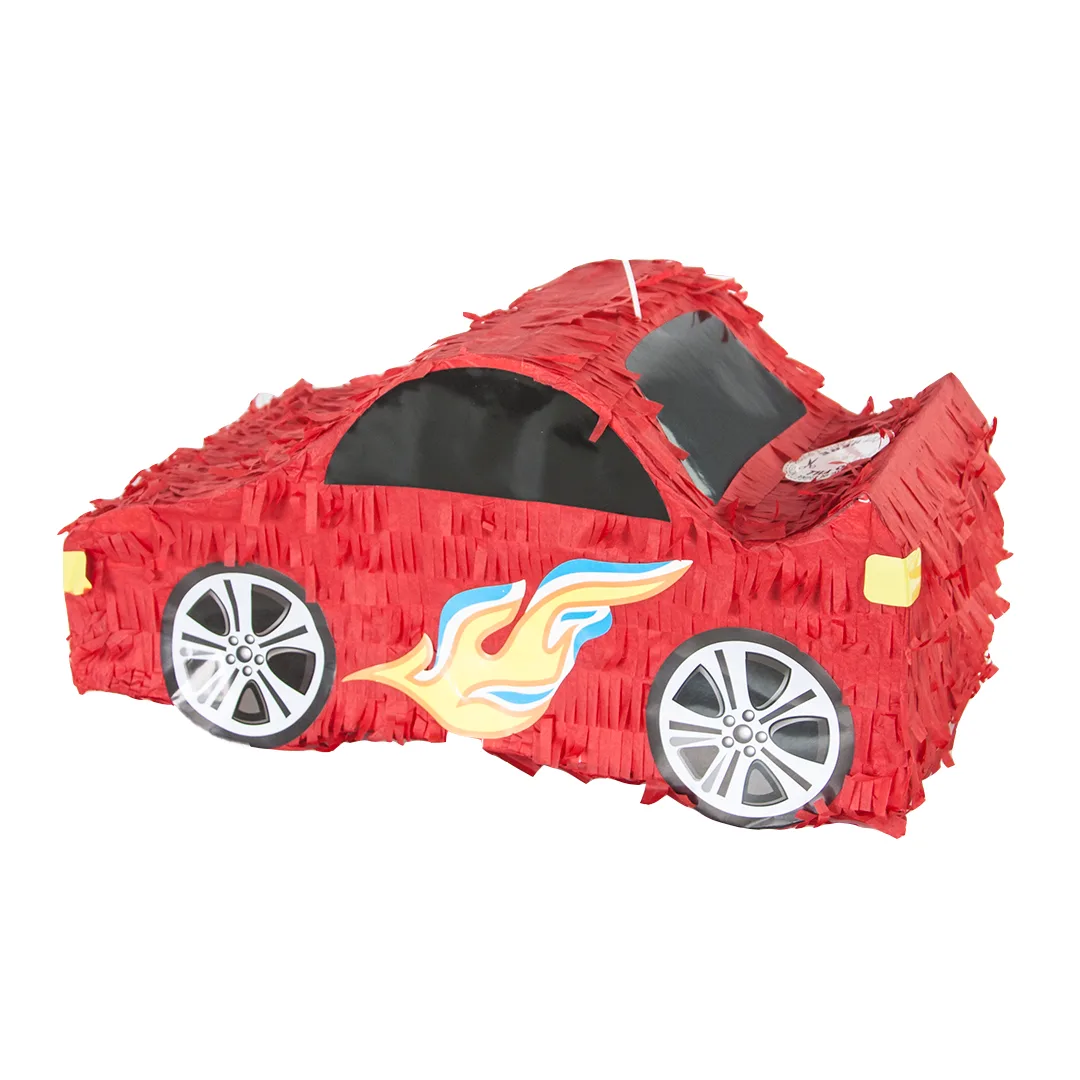 Пиньята, Гоночная машина, Красный, 40*18*18 см, 1 шт.