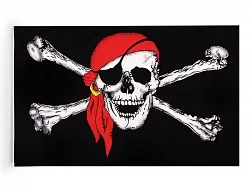 Флаг Пиратский 90*150 см (Китай)