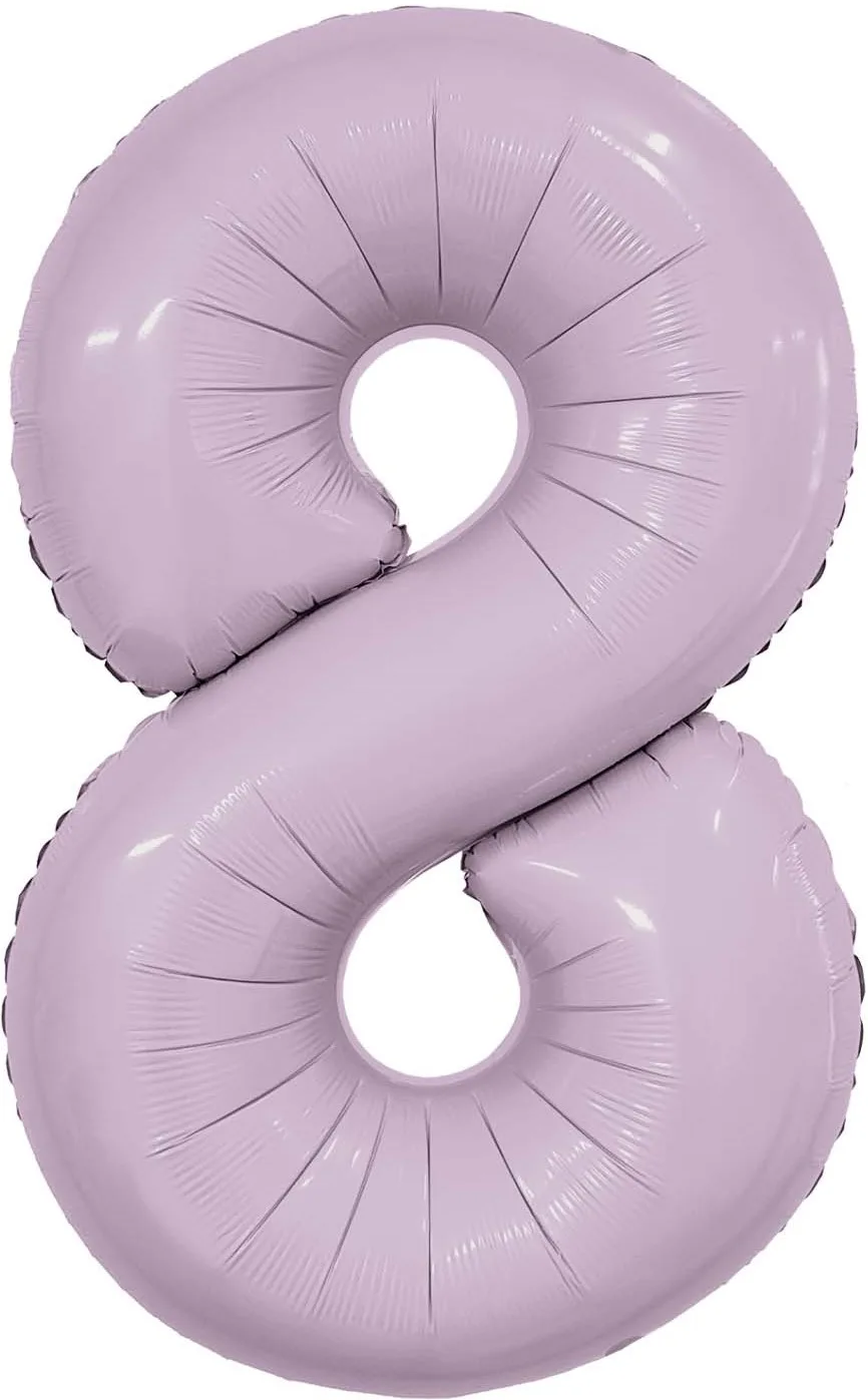 Р 40"/102см Цифра "8" Slim, Орхидея, / 1 шт / (Россия)