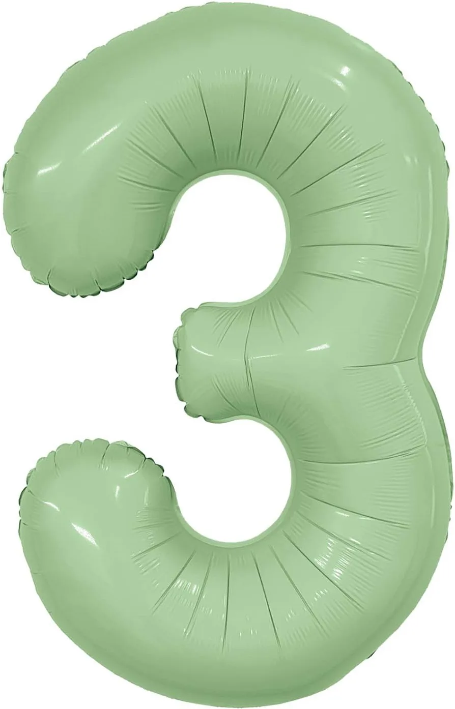 Р 40"/102см Цифра "3" Slim, Олива, / 1 шт / (Россия)