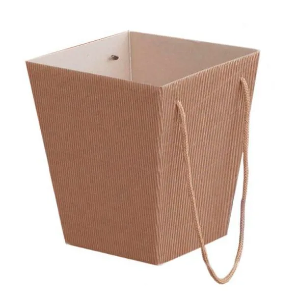 Коробка для цветов Крафт вельвет