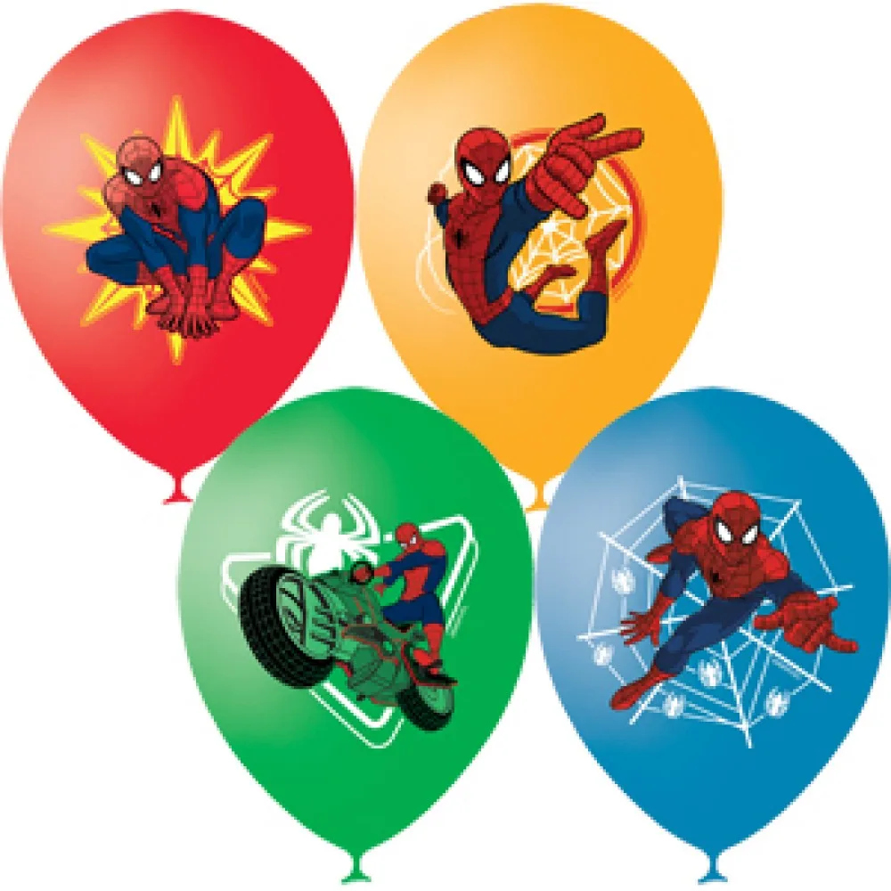М 12"/30см Человек-Паук,Пастель+Декоратор, Ассорти / 50 шт./ (Мексика)