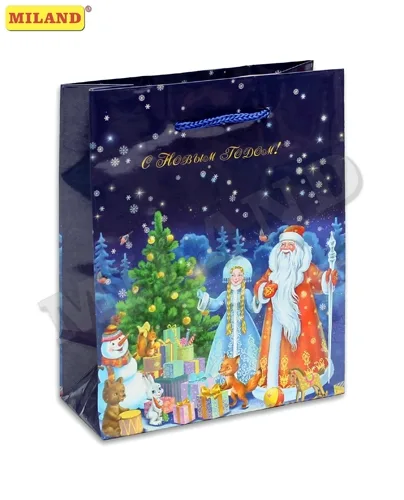 Пакет подарочный Когда подарков хватит всем (S) 12 х 15 х 9