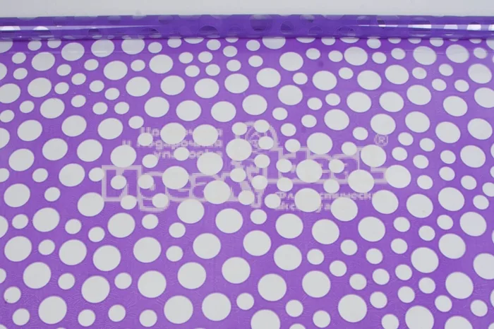 Пленка в рулоне цветная 70см х 0,24кг. Шары (сирень)