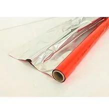 Полисилк рулон 100 см/20 м Красный/Серебро(Россия)