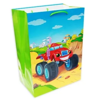 Пакет подарочный  32,4*44,5*20 Добрый джип / 1 шт.