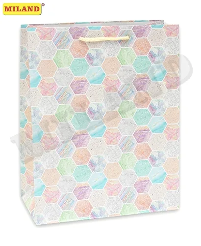 Пакет подарочный "Пастельный узор"  XXL / 1 шт.