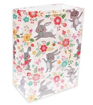 Пакет подарочный  32,4*44,5*20 Зайчики / 1 шт.