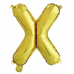 F 16"/41см Буква Х , Золото, 1 шт. (Китай)