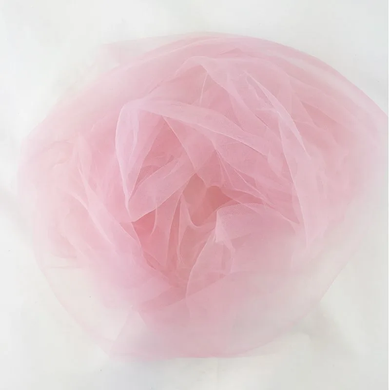 Фатин Нежно-розовый (ширина 300 см)/1 м./(Россия)