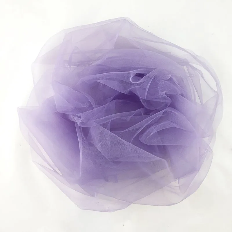 Фатин Серо-сиреневый (ширина 300 см)/1 м./(Россия)