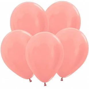 S Метал 5"/13см Розовое золото / 100 шт. / (Колумбия)