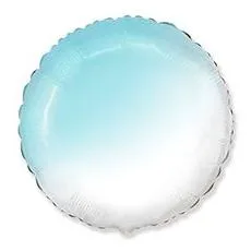 И 18"/46см Круг Бело-Голубой, градиент / 1 шт / (Испания)