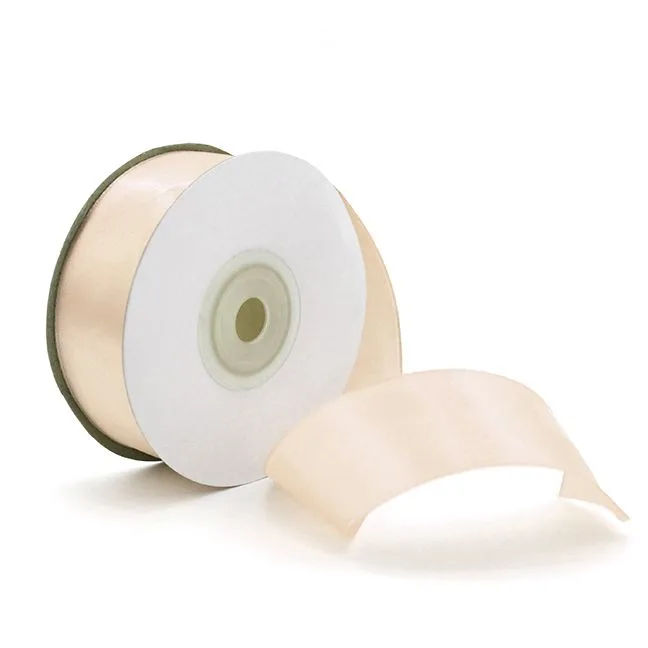 Лента Атлас Бежевый / 50мм * 22,85 м (Китай)