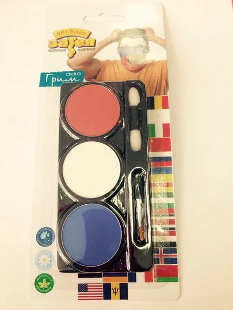 Грим АКВА Триколор 3*4гр с аксес