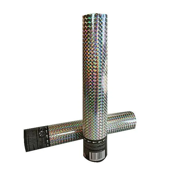 Пневмохлопушка 30 см. в пластик. тубе  Серебряное конфетти Веселуха