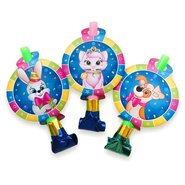 Язычки-гудки "Милые зверята"  (уп. 6 шт.)