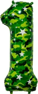 F (34''/86 см) Цифра, 1, Камуфляж, в упаковке 1 шт. (Китай)