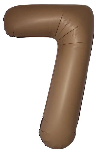 И 34"/86см Цифра, 7 Slim, Шоколад, Матовый, 1 шт. в уп. (Испания)