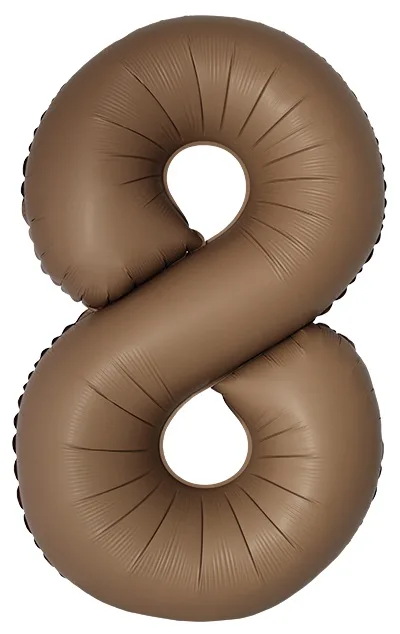 И 34"/86см Цифра, 8 Slim, Шоколад, Матовый, 1 шт. в уп. (Испания)