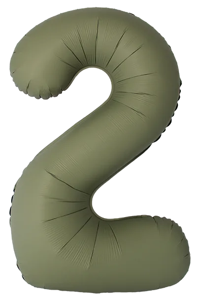 И 34"/86см Цифра, 2 Slim, Оливковый, Матовый, 1 шт. в уп. (Испания)