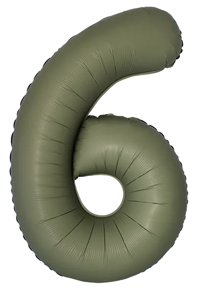 И 34"/86см Цифра, 6 Slim, Оливковый, Матовый, 1 шт. в уп. (Испания)
