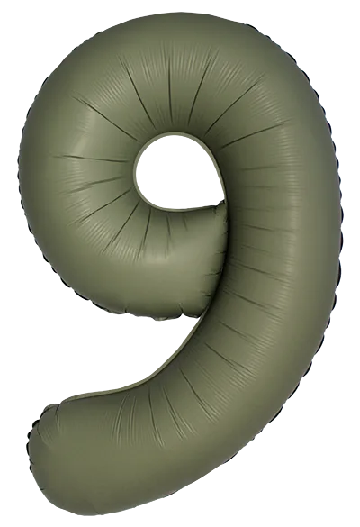 И 34"/86см Цифра, 9 Slim, Оливковый, Матовый, 1 шт. в уп. (Испания)