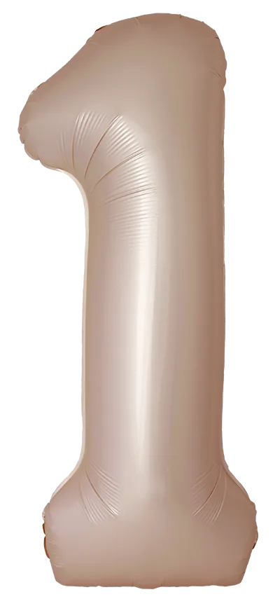 И 34"/86см Цифра, 1 Slim, Звездное Золото, Матовый, 1 шт. в уп. (Испания)