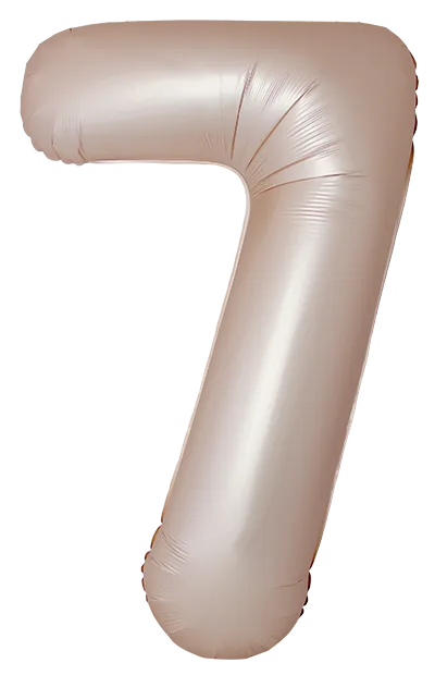 И 34"/86см Цифра, 7 Slim, Звездное Золото, Матовый, 1 шт. в уп. (Испания)