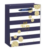 Dream cards Пакет подарочный с матовой ламинацией и глиттером Всё для тебя 26.4х32.7х13.6см (L) .210