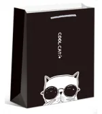 Dream cards Пакет подарочный с матовой ламинацией Крутой кот 31x42x12 см (XL).210 г